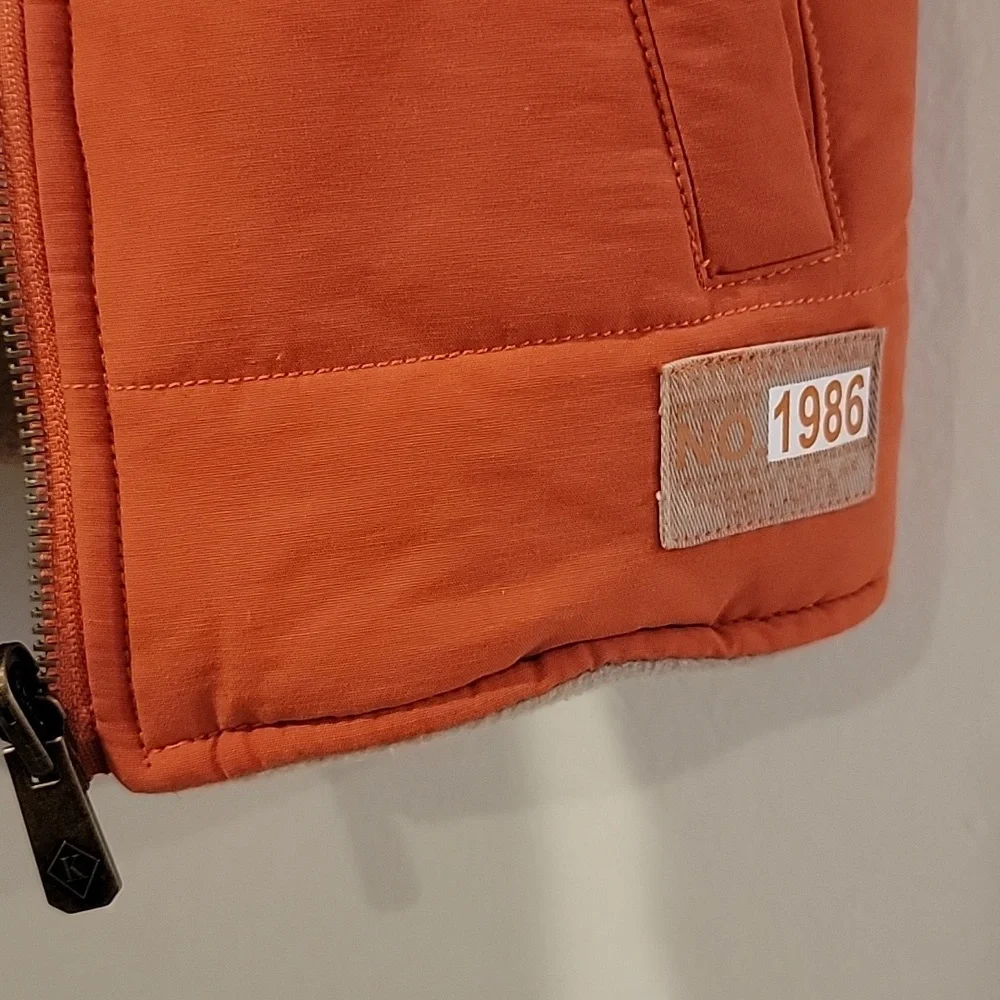 Kitestrings by Hatley size 18 months orange down vest reversible